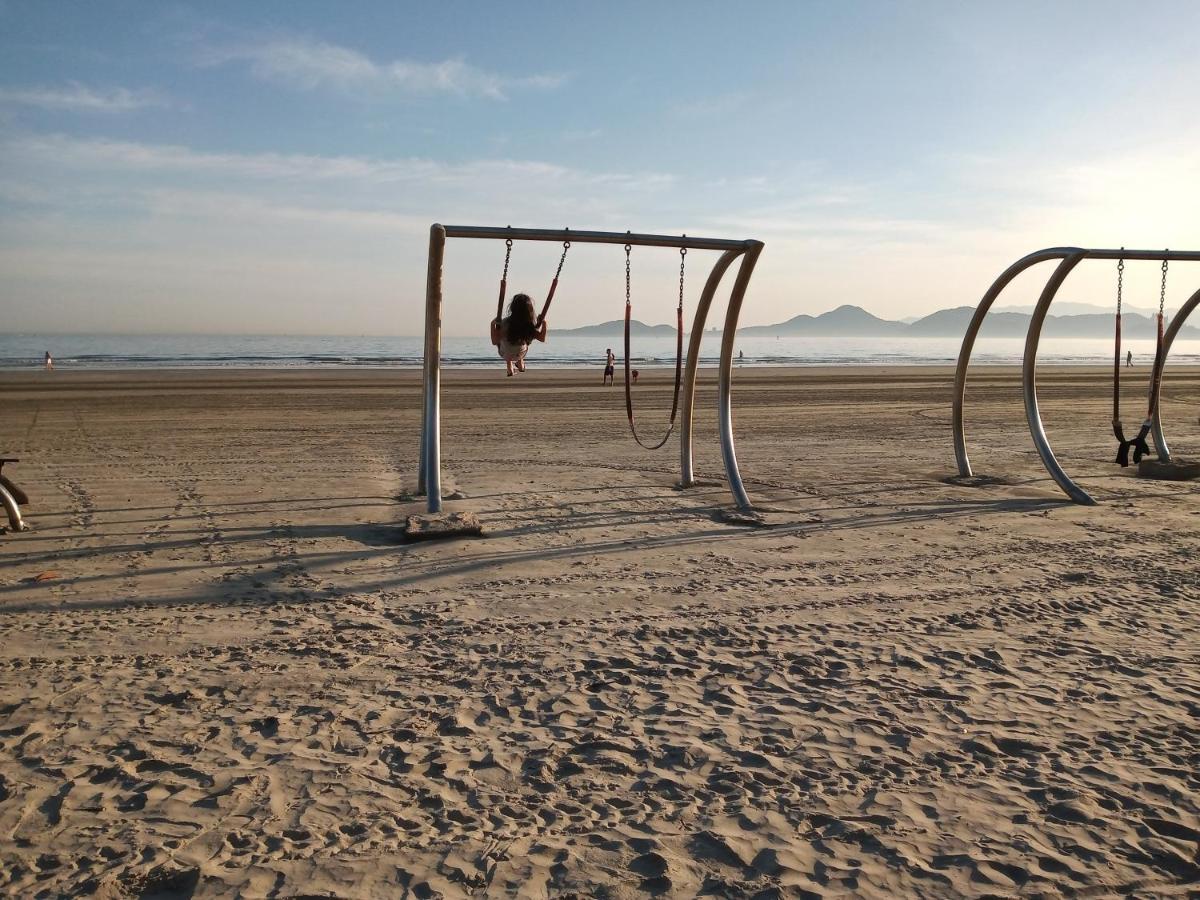 Sala Living Em Predio Familiar Na Av Da Praia Santos  Dış mekan fotoğraf