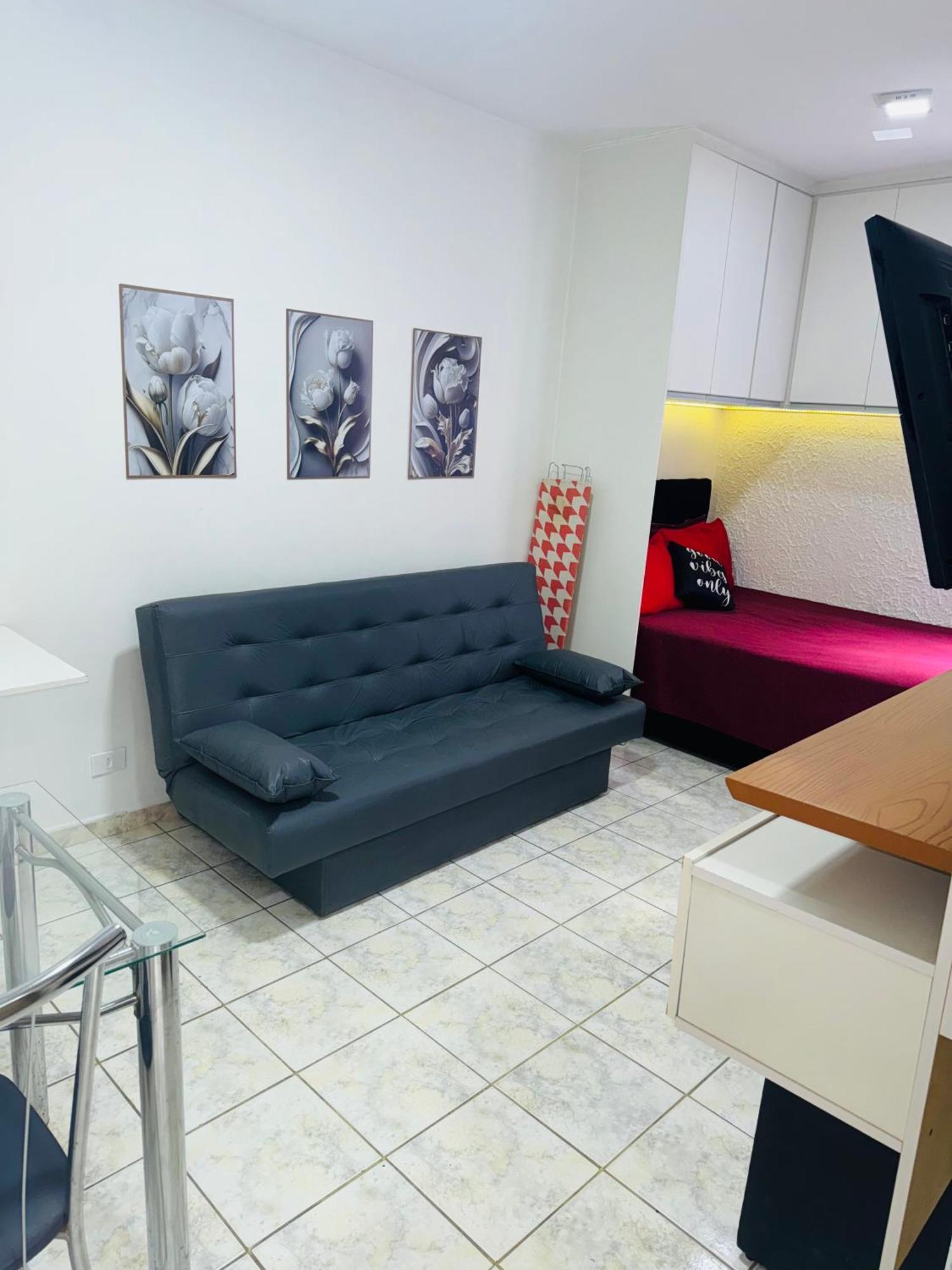 Sala Living Em Predio Familiar Na Av Da Praia Santos  Dış mekan fotoğraf